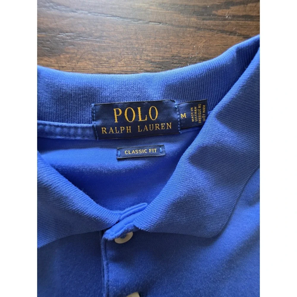 Polo Ralph Lauren Mens Classic Fit Short Sleeve Polo Shirt Royal  Blue M